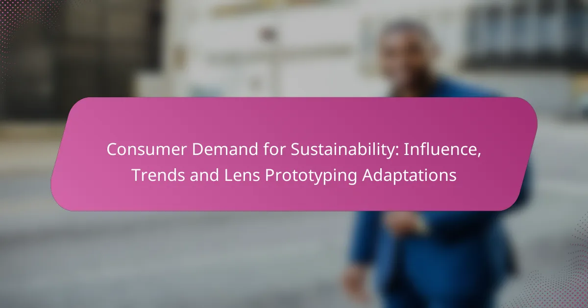 Consumer Demand for Sustainability: Influence, Trends and Lens Prototyping Adaptations